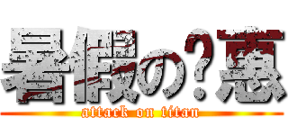 暑假の优惠 (attack on titan)