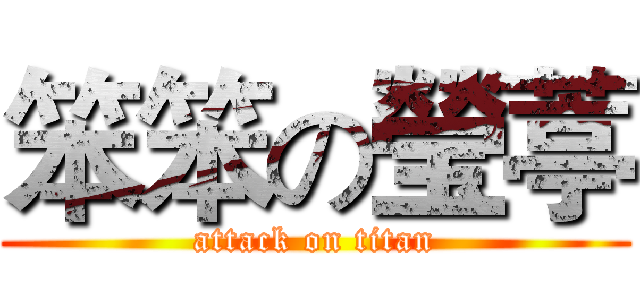 笨笨の瑩葶 (attack on titan)