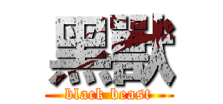 黑獸 (black beast)