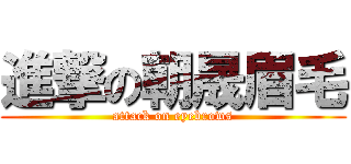 進撃の朝晟眉毛 (attack on eyebrows)