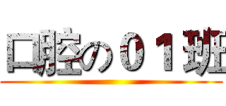 口腔の０１ 班 ()