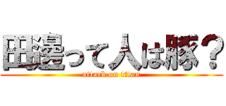 田邊って人は豚？ (attack on titan)