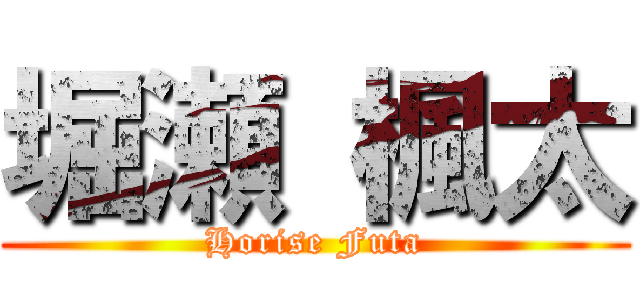 堀瀬 楓太 (Horise Futa)
