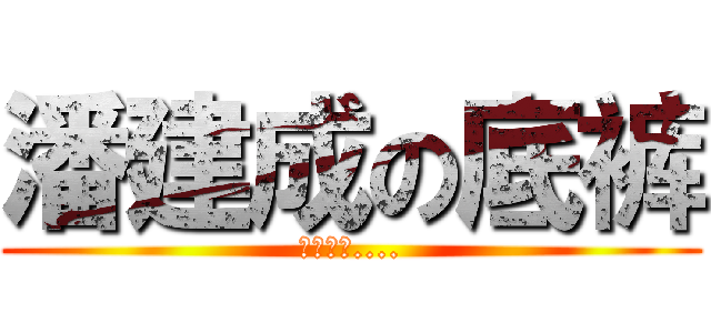 潘建成の底裤 (是红色的....)