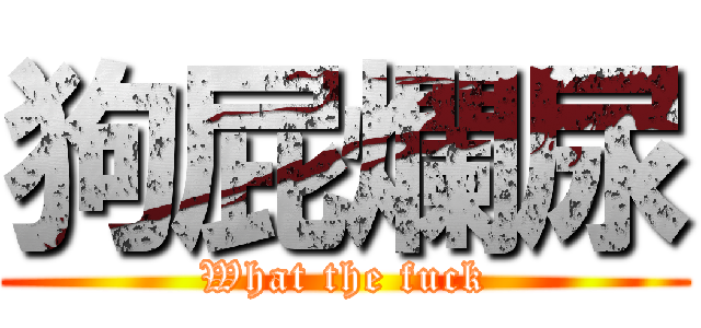 狗屁爛尿 (What the fuck)