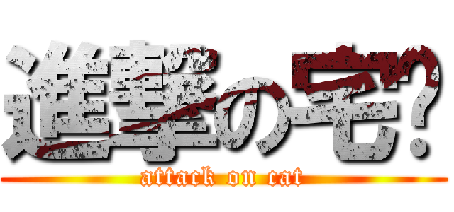進撃の宅喵 (attack on cat)