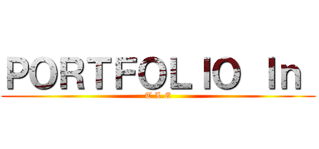 ＰＯＲＴＦＯＬＩＯ Ｉｎ  (T.L.E)