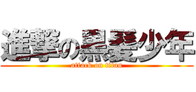 進撃の黒髪少年 (attack on titan)
