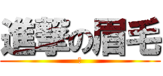 進撃の眉毛 (し)