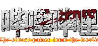 哔哩哔哩 (The oldest power from the world)