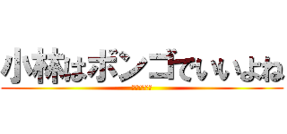 小林はボンゴでいいよね (叩けボンゴ♪)