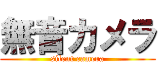 無音カメラ (silent camera)