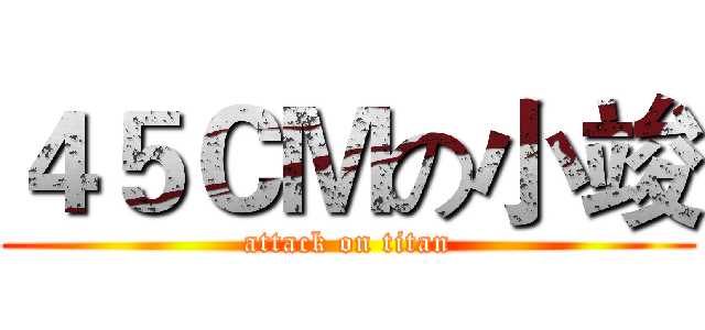 ４５ＣＭの小竣 (attack on titan)