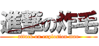 進撃の炸毛 (attack on explosion mao)