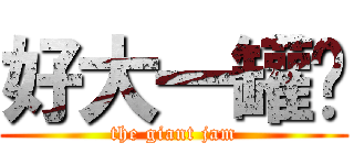 好大一罐醬 (the giant jam)