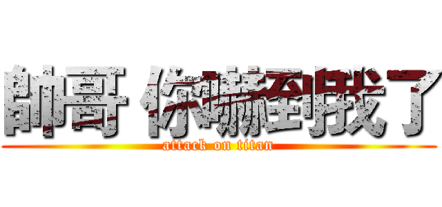 帥哥 你嚇到我了 (attack on titan)