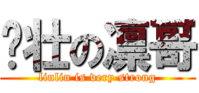 强壮の凛哥 (linlin is very strong)