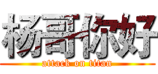 杨哥你好 (attack on titan)