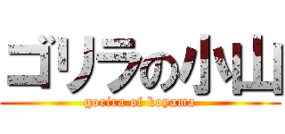 ゴリラの小山 (gorira of koyama)