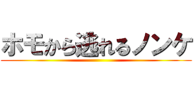 ホモから逃れるノンケ ()