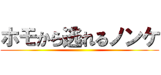 ホモから逃れるノンケ ()