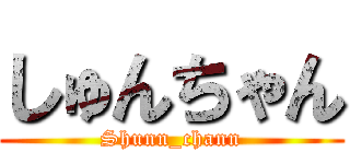 しゅんちゃん (Shunn_chann)
