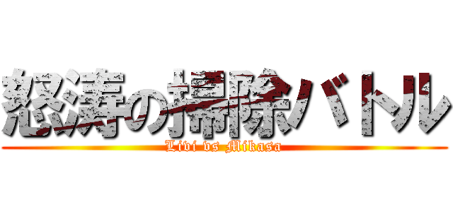 怒涛の掃除バトル (Livi vs Mikasa)