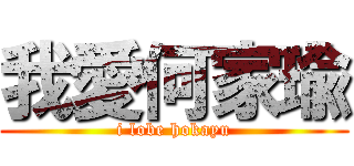 我愛何家瑜 (i lobe hokayu)