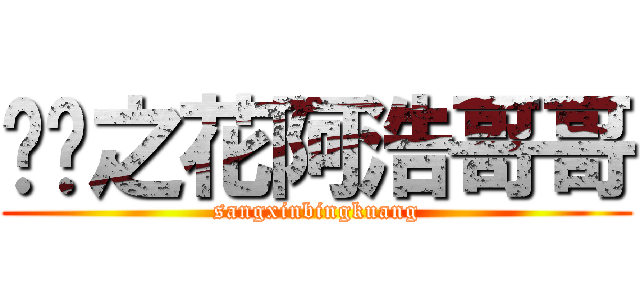 纯洁之花阿浩哥哥 (sangxinbingkuang)