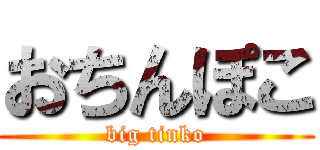 おちんぽこ (big tinko)