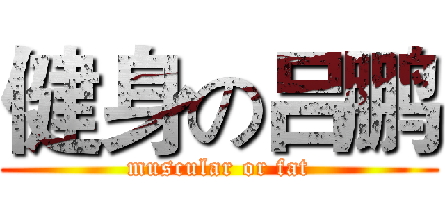 健身の吕鹏 (muscular or fat)