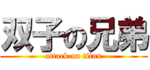 双子の兄弟 (attack on titan)