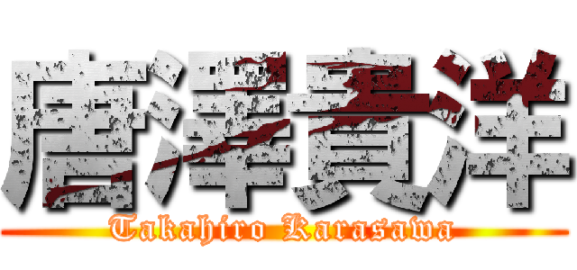 唐澤貴洋 (Takahiro Karasawa)