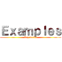 Ｅｘａｍｐｌｅｓ (Key words)