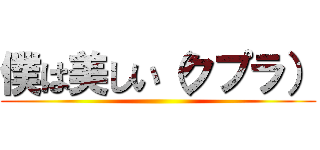 僕は美しい（クプラ） ()