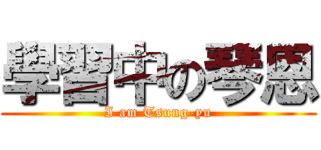 學習中の琴恩 (I am Tsung-yu)