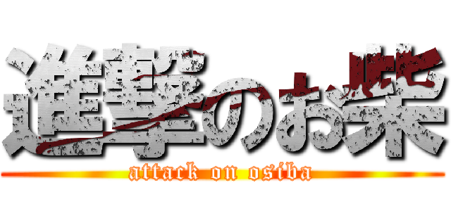 進撃のお柴 (attack on osiba)