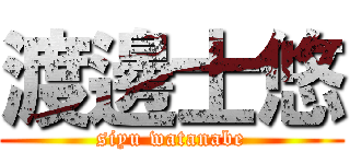 渡邊士悠 (siyu watanabe)