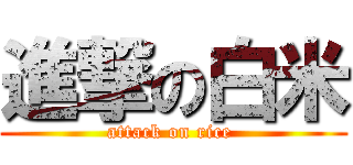 進撃の白米 (attack on rice )