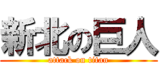 新北の巨人 (attack on titan)