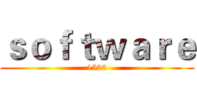 ｓｏｆｔｗａｒｅ (1523)
