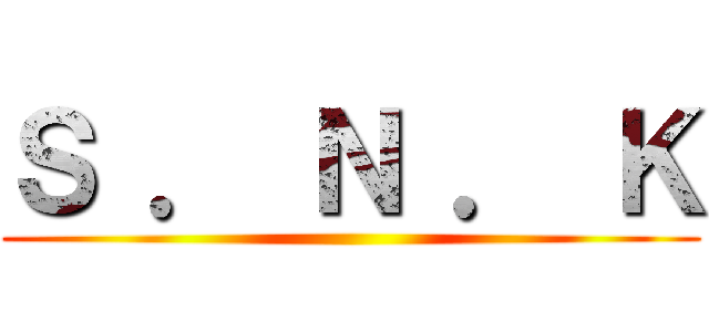 Ｓ ． Ｎ ． Ｋ ()