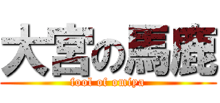 大宮の馬鹿 (fool of omiya)