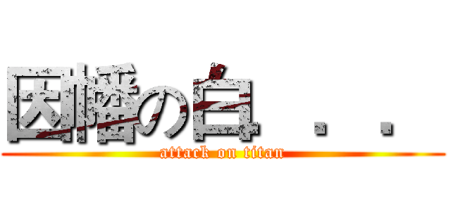 因幡の白．．． (attack on titan)