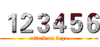 １２３４５６ (attack on logo)
