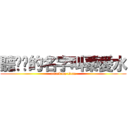 聽說她的名字叫蓁愛水 (attack on titan)