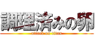 調理済みの卵 (attack on titan)