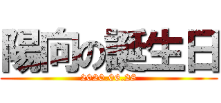 陽向の誕生日 (2020.06.28)