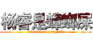 杨睿是蟑螂屎 (nimabi on yangrui)