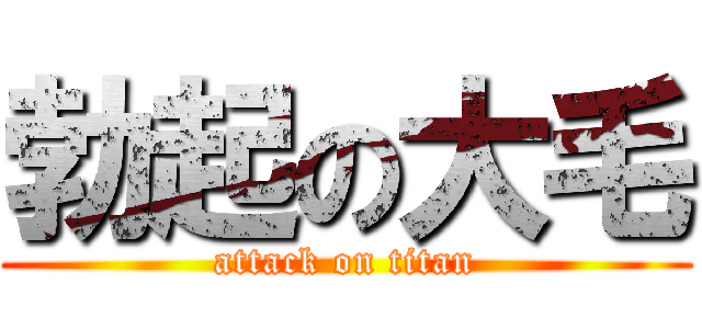 勃起の大毛 (attack on titan)